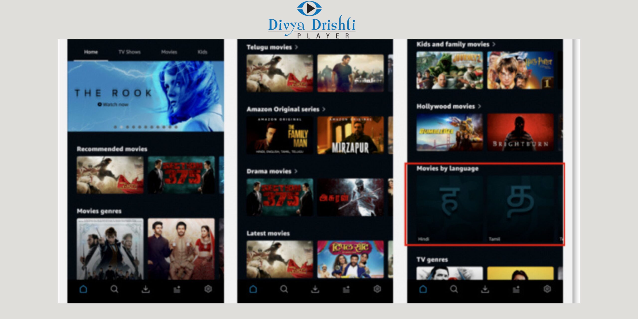 Free OTT Platform Available At Play Store ! Download India’s First Virtual Cinema Divyadrishti Player App ! Free Movies And More ….